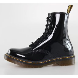 boty DR. MARTENS - 8 dírkové - 1460 - W BLACK PATENT LAMPER - DM11821011