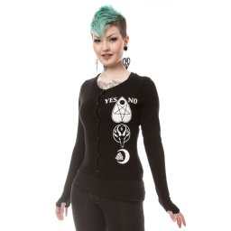 svetr dámský HEARTLESS - HEAVEN - BLACK - POI235