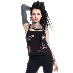 tílko dámské HEARTLESS - ANTI LOVE - BLACK - POI378