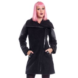 kabát dámský Chemical Black - GALINA - BLACK - POI438