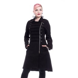 kabát dámský POIZEN INDUSTRIES - DARK ROMANCE - BLACK - POI473