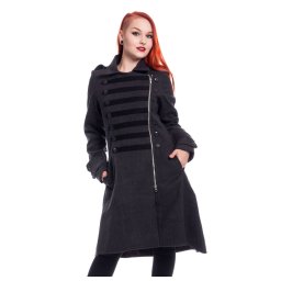 kabát dámský POIZEN INDUSTRIES - DARK ROMANCE - GREY - POI474