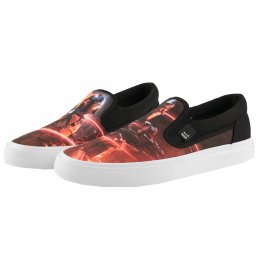 boty DC - STAR WARS MANDALORIAN - MANUAL SLIP - BLACK/RED - ADYS300775-BLR