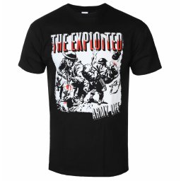 tričko pánské THE EXPLOITED - ARMY LIFE (BLACK) - PLASTIC HEAD - PH12820