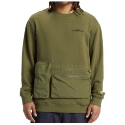 mikina pánská DC - Star Wars GROGU POCKET CREW - IVY GREEN - ADYFT03396-CRB0