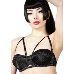 podprsenka dámská KILLSTAR - Spindle's - Black - KSRA007371