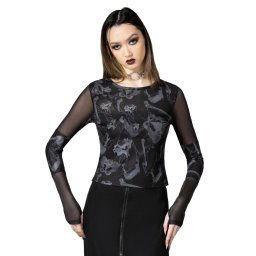tričko dámské s dlouhým rukávem (top) KILLSTAR - Bright Light - Black - KSRA008380