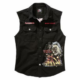 košile pánská bez rukávu Iron Maiden - The Number of the Beast - Vintage - BRANDIT - 61043-black