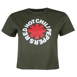 tričko dámské (top) Red Hot Chili Peppers - Classic Asterisk - GREEN - ROCK OFF - RHCPCT01LGR