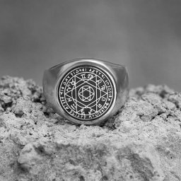 prsten Hexagram 12 Zodiac Sign - 10988-SI-BXG