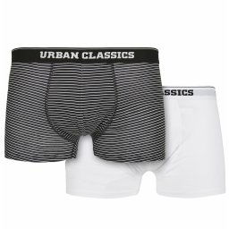 boxerky pánské URBAN CLASSICS - Organic -TB4416 - mini stripe aop+wh