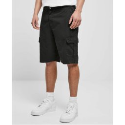 kraťasy pánské URBAN CLASSICS - Big Cargo Bermuda - TB6279 - black