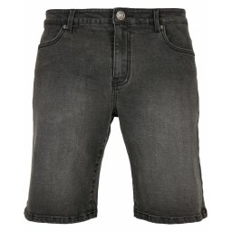 kraťasy pánské URBAN CLASSICS - Relaxed Fit - TB4156 - real black washed