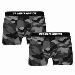 boxerky pánské (set 2 kusů) URBAN CLASSICS - Camo - TB2047 - dark camo
