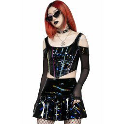 tričko dámské s dlouhým rukávem KILLSTAR - Midnight's Magic - Rainbow - KSRA009050