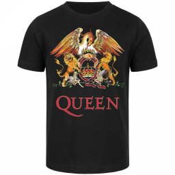 tričko dětské Queen - (Crest) - black - multicolour- METAL-KIDS - 814.25.8.999