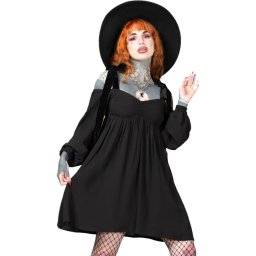 šaty dámské KILLSTAR - Mae Queen - Black - KSRA009118