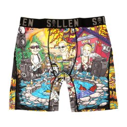 boxerky pánské SULLEN - BACKYARD PARTY - BLACK - SCM5437_BK