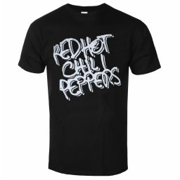 tričko pánské Red Hot Chili Peppers - Black & White Logo - ROCK OFF - RHCPTS09MB