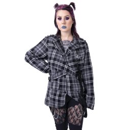 kabát dámský CHEMICAL BLACK - CORDELIA - GREY - POI1282