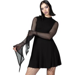 šaty dámské KILLSTAR - Lana Skater - Black - KSRA009598