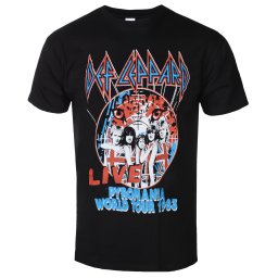 tričko pánské Def Leppard - Pyro World Tour - ROCK OFF - DEFLTS30MB