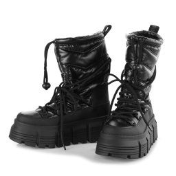 boty dámské (zimní) BUFFALO - Vegan - AVA PUFFER BOOT - BLK - 1622341-BLK
