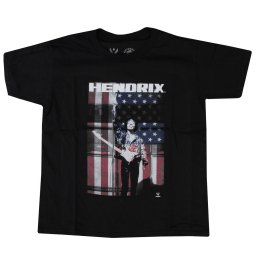 tričko dětské Jimi Hendrix - Peace Flag - ROCK OFF - JHXTS12BB