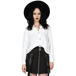 košile dámská KILLSTAR - Night Frights - White - KSRA009618