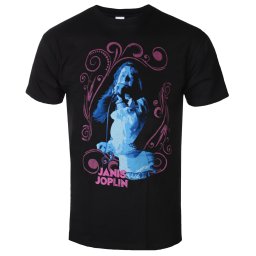 tričko pánské Janis Joplin - Floral Frame - ROCK OFF - JOPTS12MB