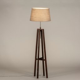 Stojací designová lampa Paola Soffito Taupe and Dark Brown