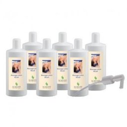 Masážní emulze Relax, 6 x 1000 ml s dávkovačem