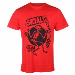 tričko pánské Social Distortion - Speakeasy Checkerboard RED - ROCK OFF - SOCTS05MR