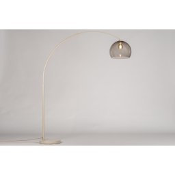 Stojací oblouková lampa Adamo Sand Smoke