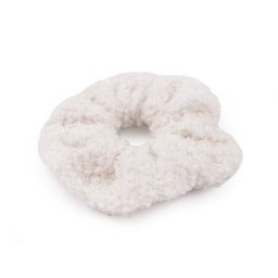 Gumička do vlasů Teddy, barva 1 krémová nejsvět.