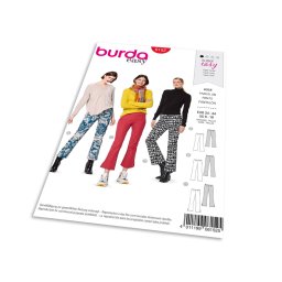 Střih Burda 6152 - Zvonové kalhoty