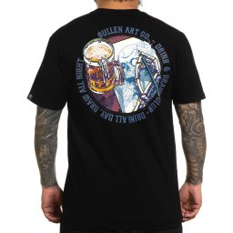 tričko pánské SULLEN - PREMIUM - DRINKING CLUB - JET BLACK - SCM5496_JTBK