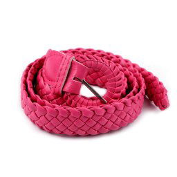 Dámský / dívčí pásek proplétaný, barva 2 pink