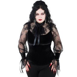 tričko dámské s dlouhým rukávem (halenka) KILLSTAR - Amber Lace - KSRA002989