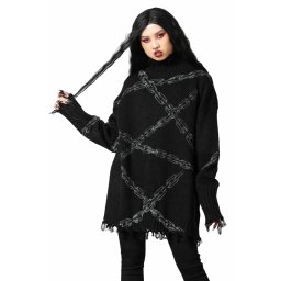 svetr KILLSTAR - Chained - Black - KSRA007438