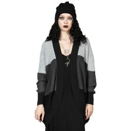 svetr (cardigan) KILLSTAR - January Mist - Grey - KSRA009281
