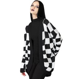 svetr (cardigan) KILLSTAR - Your Move - Grey - KSRA009606