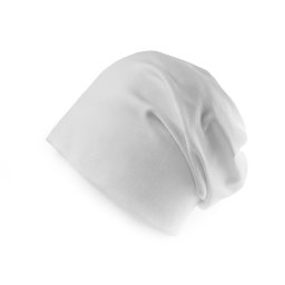 Bavlněná čepice / nákrčník unisex, barva 1 bílá čepice
