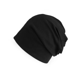 Bavlněná čepice / nákrčník unisex, barva 6 černá čepice
