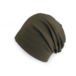 Bavlněná čepice / nákrčník unisex, barva 26 zelená čepice