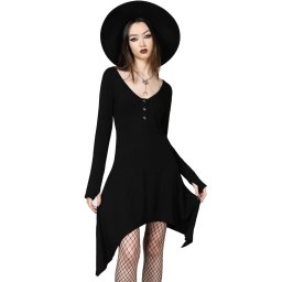 šaty dámské KILLSTAR - Haunted Grove - Black - KSRA009737