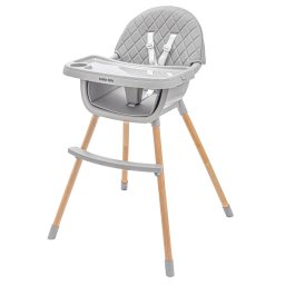 Jídelní židlička Baby Mix Freja wooden dark grey