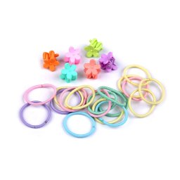 Gumičky a skřipce do vlasů, barva mix