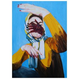 Paper Collective designové moderní obrazy Madame E (120 x 168 cm)