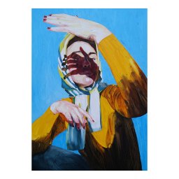 Paper Collective designové moderní obrazy Madame E (100 x 140 cm)